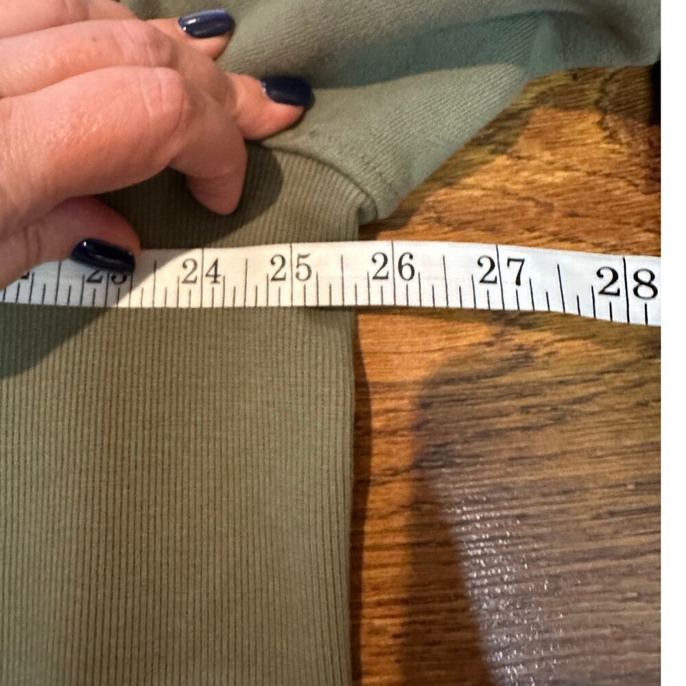 Lululemon Women's Scuba Oversized 1/2 Zip Hoodie Green XL/XXL Lounge Travel Cozy - Picture 7 of 9